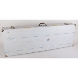 Alluminium double rifle or shotgun flight case with foam sponge lining, 48 x 16 ins