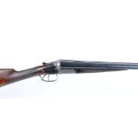 12 bore boxlock ejector by Cogswell & Harrison, 28 ins sleeved barrels, 70mm chambers, scroll