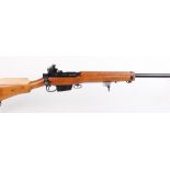 7.62mm Enfield No.4 Mk II, bolt action target rifle, PH 5C aperture rear and AJP Matchmaker tunnel