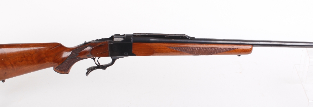 .270 Ruger No.1, falling block rifle with 26 ins barrel with quarter rib for scope rings, no.130-