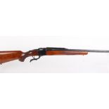 .270 Ruger No.1, falling block rifle with 26 ins barrel with quarter rib for scope rings, no.130-