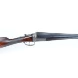 12 bore boxlock non ejector by T W Murray & Co. 24 ins barrels, border engraved action, 14,1/2 ins