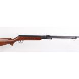 .22 German, Model 322, under lever air rifle, Monte Carlo stock with cheek piece, steel butt plate