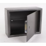 Steel ammo cabinet with two sets of keys, 12 x 9 x 4,1/2 ins