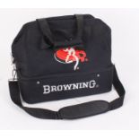 Browning cartridge and accessory bag with Browning cap, screw in chokes, Goretex socks, slip on