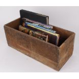 6 Vols: Miscellaneous gun books in wooden powder transit box