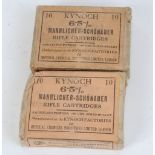 20 x 6.5mm Kynoch Mannlicher Schoenauer cartridges in original boxes - one sealed. This Lot requires