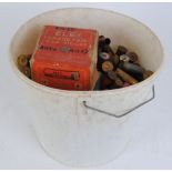 Bucket of assorted collectors cartridges