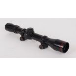 4 x 32 WA Model 1019 rifle scope with 11mm roll off mounts