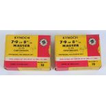 20 x 7.9 or 8mm Kynoch cartridges in original box. This Lot requires a Section 1 Licence
