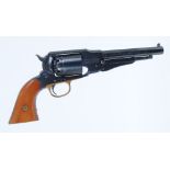 .36 Uberti Remington New Belt Model 1858, Black Powder. songle action six shot revolver, 6 ins