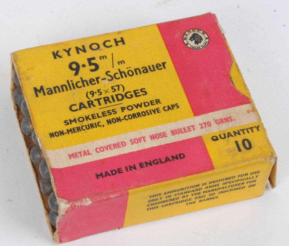 10 x 9.5 x 57 Kynoch cartridges in original box. This Lot requires a Section 1 Licence - Image 2 of 2