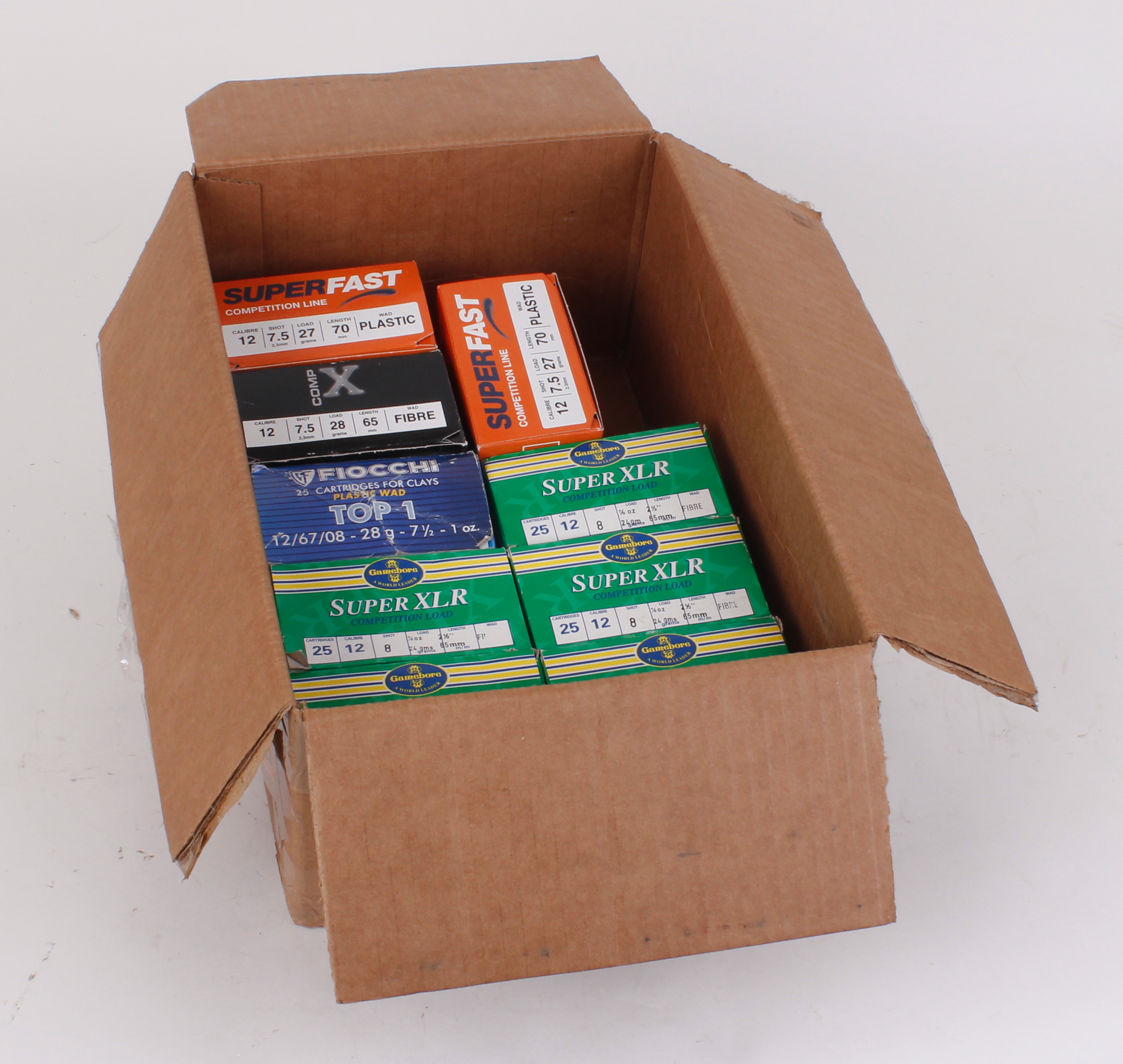 225 x 12 bore Gamebore and other clay pigeon load cartridges