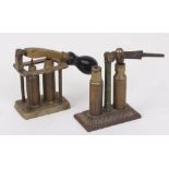 120 bore Brass cage type capper decapper and 12 bore brass pillar type capper decapper by Jas Dixon