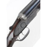 12 bore sidelock ejector by William Powell & Son, 27 ins barrels with dolls head extension,