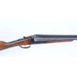 12 bore boxlock non ejector, Spanish, 27,7/8 ins barrels, 70mm chambers, 14,1/4 ins straight hand