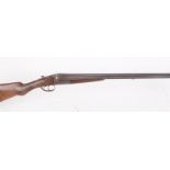 12 bore boxlock non ejector, Belgian, 27,1/2 ins barrels, full & full, 15 ins semi pistol grip stock