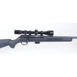 .17 (HMR) Savage Model 93R17, bolt action, five shot magazine, threaded for moderator, black