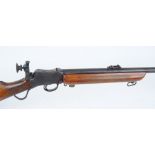 .22 BSA Martini action, heavy barrel target  rifle with tunnel, tangent and aperture sights (spare