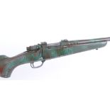 .22-250 Zavodi, bolt action rifle, 36 ins overall, cammo painted, no. 24108 The Purchaser of this