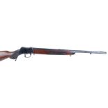 .220 BSA, Martini action rifle, 22,1/2 ins barrel screwed for scope, sling swivels, no. 47513 The