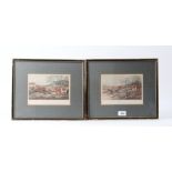 Two framed and glazed coloured hunting prints: Bolting Fox; The Burst, after Alken