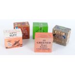 Collectors cartridges: 25 x 12 bore Eley Special Trap; 25 x 12 bore W W Greener; 25 x 12 bore Eley