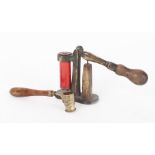 12 bore Capper/decapper by Ward & Sons together with a brass powder measure