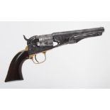 .36 Colt Model 1862 Pocket Pistol or New Model Police Pistol, 5,1/2 ins round barrel stamped Address