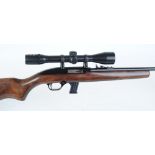 .22 Magtech, semi automatic, eight shot magazine, 6 x 40 Original Model 18 scope, no.E036277 The