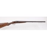 12 bore boxlock non ejector, Belgian, 27,1/2 ins barrels, full & full, 15 ins semi pistol grip stock