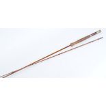 9ft Bruce & Walker Hexagraph, 2pc. cane trout rod, #6-7