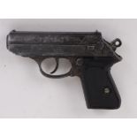 7.65mm Walther PPK (replica) automatic pistol (no mag) This Lot is offered for the purposes of