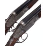 A composed pair of 12 bore sidelock ejectors by Cogswell & Harrison, 27,1/2 ins barrels inscribed
