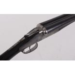 12 bore sidelock non ejector by Holland & Holland Dominion, 28 ins sleeved barrels,1/4 & 1/2 , top