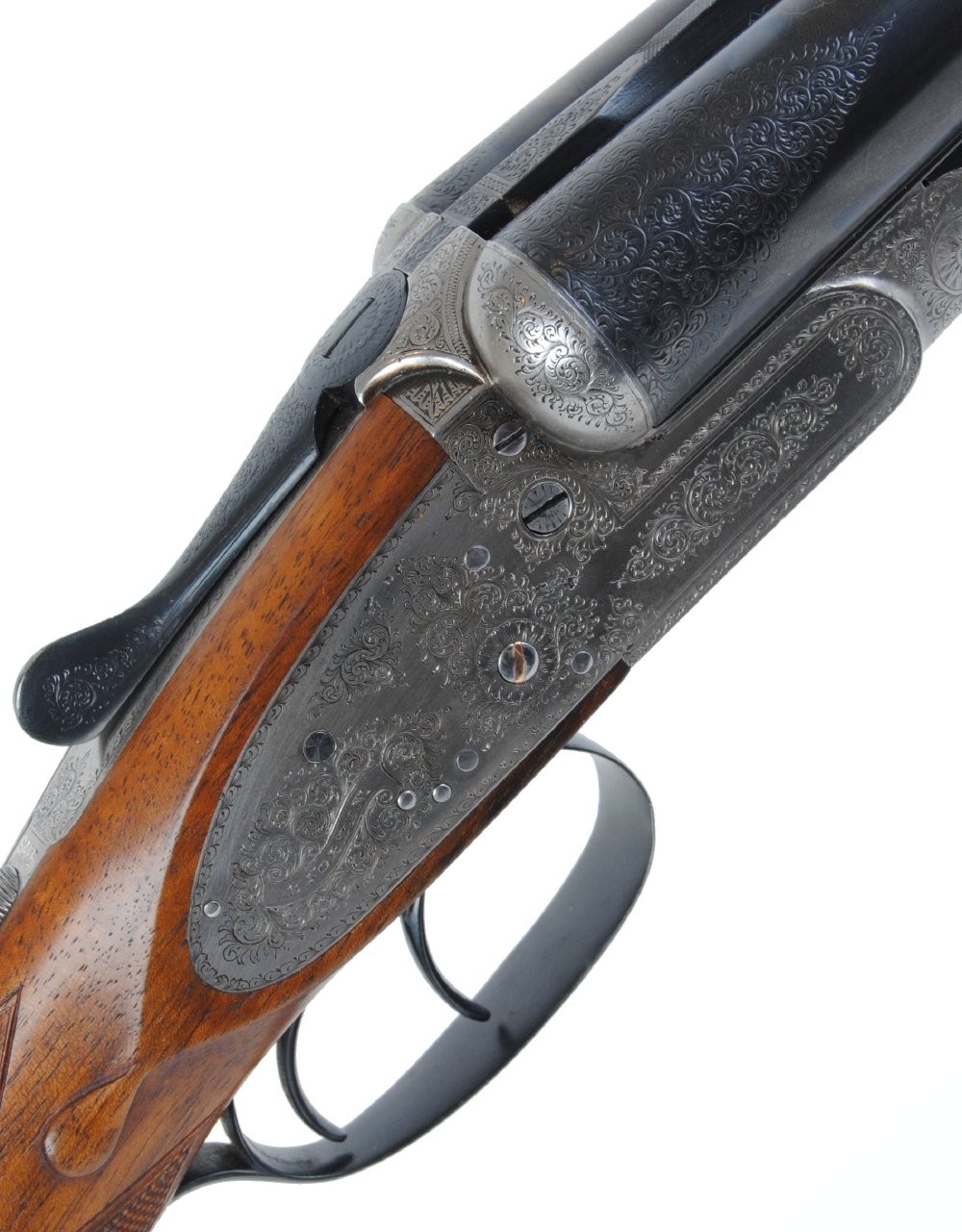 12 bore assisted opening sidelock ejector by B Norman, 28 ins barrels inscribed Benjamin Wild &