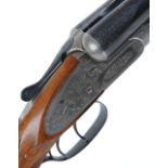 12 bore assisted opening sidelock ejector by B Norman, 28 ins barrels inscribed Benjamin Wild &