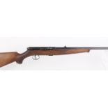 .22 Krico, semi automatic, detachable magazine, 22,1/2 ins sighted round barrel, figured walnut