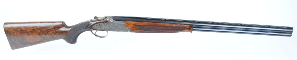 20 bore Browning B25 Custom C2S, over and under, ejector, 26,1/2 ins barrels, ic & ic, ventilated - Image 3 of 6