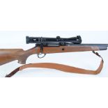 .25 Theoben Rapid 12/250, pcp, bolt action air rifle, with silencer, Monte Carlo stock o.4l bottle
