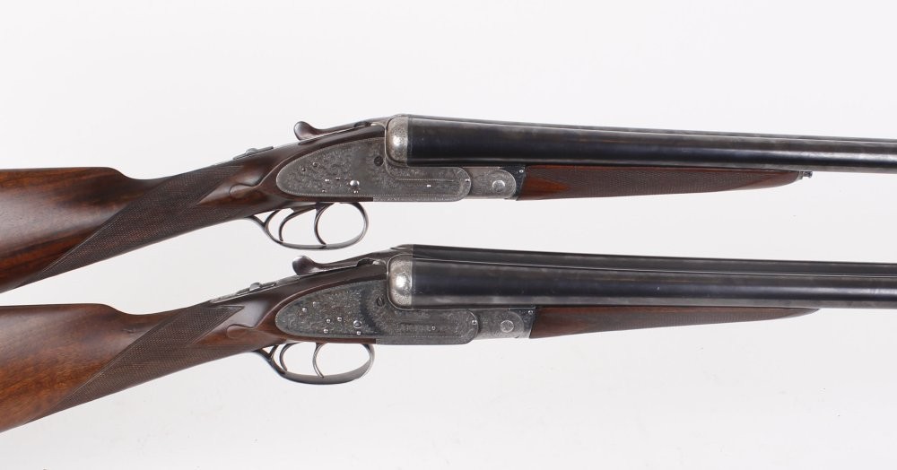 A composed pair of 12 bore sidelock ejectors by Cogswell & Harrison, 27,1/2 ins barrels inscribed - Image 2 of 4