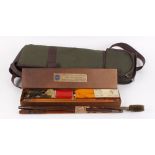 Webley cleaning kit, two cleaning rods and fleece lined padded gun slip