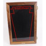 Schatt & Morgan glazed display case, 18 x 12 x 2 ins