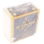 25 x 10 bore Eley 10 Gauge, 2,5/8 ins, 1.5/16 oz.. 4 shot paper cased cartridges
