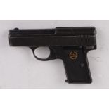 7.65 (.32) Menz Modell II, semi automatic pistol, black chequered grips - Deactivated
