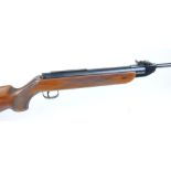 .22 Original Model 35, c.1960, break barrel air rifle with tunnel fore and adjustable rear sights,