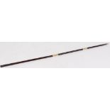 Rosewood three piece cleaning rod, 40 ins