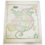 Map of China, Published by Thompson. Edinburgh. 1815. Original colour. Copper Engraving.well