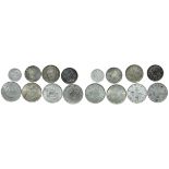 China, lot of 8x Silver and Nickel fractional coins, different provinces and denominations, viewing