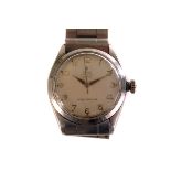 A Tudor Rolex stainless steel gents wristwatch, having Arabic numerals to face, with Guarantee and